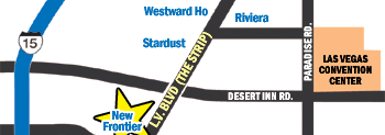 Location of New Frontier Hotel and Casino